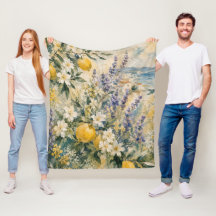 Mittelmeer-Zitronen-Lavendel-Botanik-Eleganz