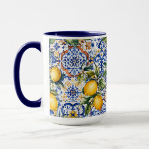 Mittelmeer-Zitronen-Morgen-Kaffeetasse Ästhetik Tasse
