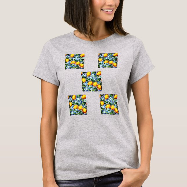 Mittelmeer-Zitronenfliese T-Shirt (Vorderseite)