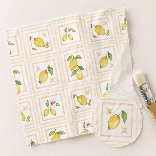 Mittelmeer-Zitrus-Lemonen-Muster Seidenpapier