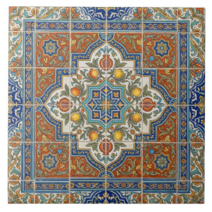 Mittelmeer-Zitrus-Mosaikfliese Vintage Fliese