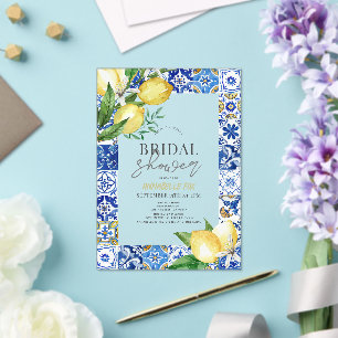 Mittelmeer-Zitrusfrüchte-Zitrusfrüchte-Brautparty Acryleinladungen