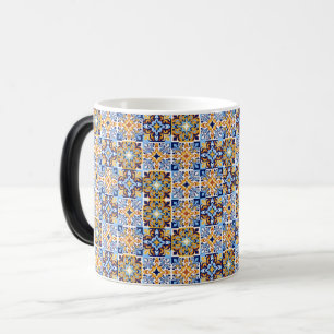 Mittelmeerblaue & braune Tasse