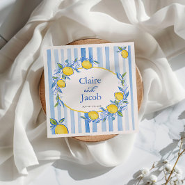 Mittelmeerblaue Hochzeit Serviette