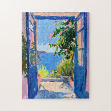 Mittelmeerblick mit Bougainvillea
