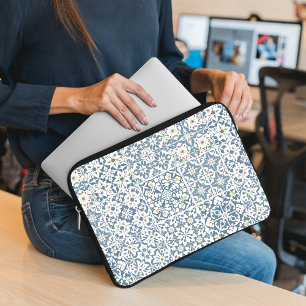 Mittelmeerfliesen, marokkanisch, Majolika, Azulejo Laptopschutzhülle