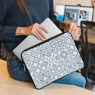 Mittelmeerkacheln, marokkanisch, Majolika, Azulejo Laptopschutzhülle