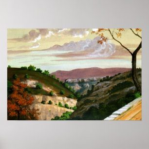 "Mittelmeerlandschaft" von Prosper Merimee Poster