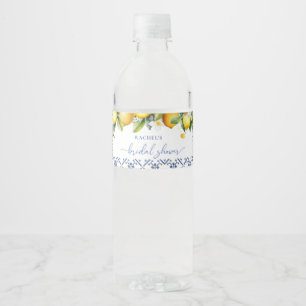 Mittelmeerlemon Citrus Bridal Sower Wasserflaschenetikett