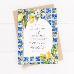 Mittelmeerlemon Citrus Hochzeitseinladung Einladung