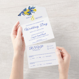 Mittelmeerlemonen-Hochzeiten- All In One Einladung