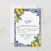 Mittelmeerlemonen Portugiesische Tiles Wedding