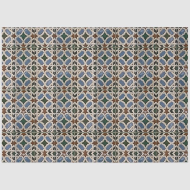 Mittelmeermosaik Seidenpapier (Vorderseite)