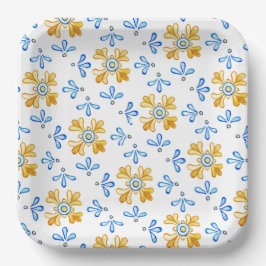 Mittelmeerraum Pappteller