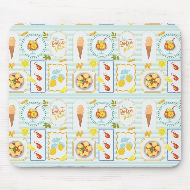 Mittelmeersommervibes Mousepad (Vorne)