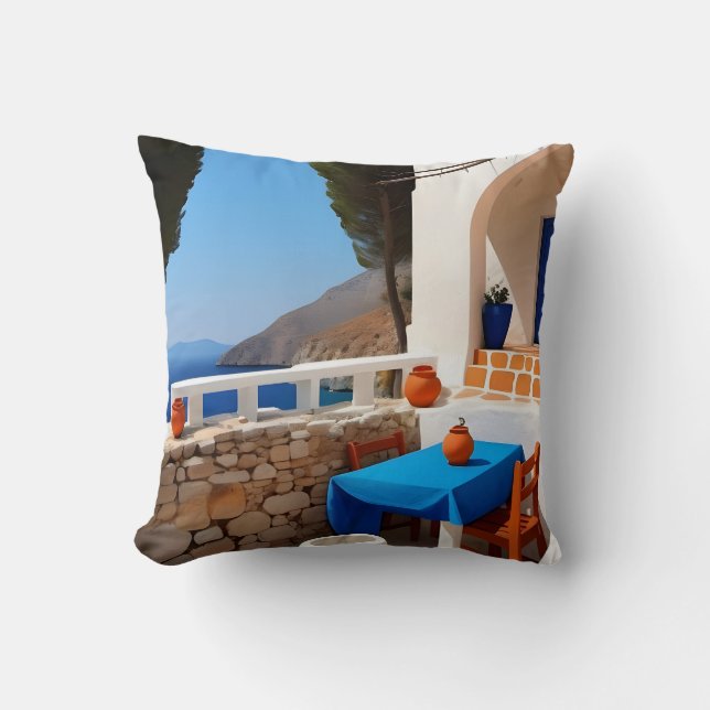 Mittelmeerterrasse Kissen (Vorderseite)