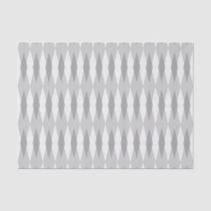 Mittelmodernes graues Argyle-Seidenpapier Seidenpapier