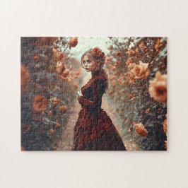 Mittelnachts-Rosenprinzessin-Gotischer-Märchengart Puzzle