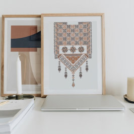 Mittelostasiatische moderne neutrale Erdreich Tatr Poster