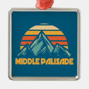 Mittelpalisade California Retro Türkis Ornament Aus Metall