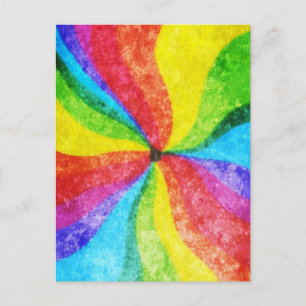 Mittelpunkt des Regenbogens Postkarte