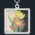 Mittelpunkt II Versilberte Kette<br><div class="desc">floral</div>