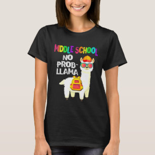 Mittelschule Kein Problem Lama Erster Schultag T-Shirt