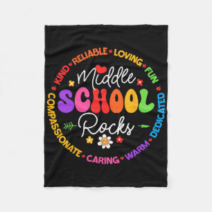 Mittelschule rockt zurück zur Schule für Lehrer Fleecedecke