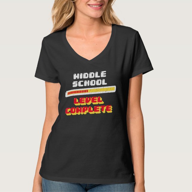 Mittelschüler Abschluss 8. Klasse Abschluss T-Shirt (Vorderseite)