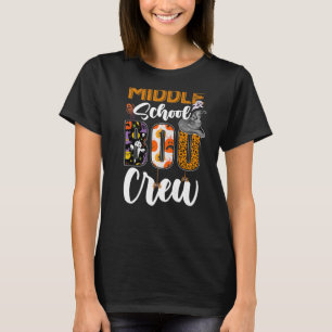 Mittelschüler-Boo-Crew Halloween-Matching-Lehrer T-Shirt
