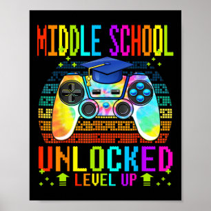 Mittelschüler-Enrique-Gamer zurück zum Scho Poster