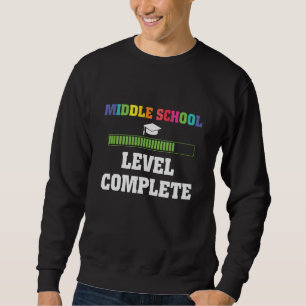 Mittelschüler-Niveau zurück zum SchulGamer Sweatshirt