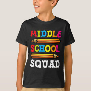Mittelschulgruppe zurück zur Schule Lehrer Schüler T-Shirt