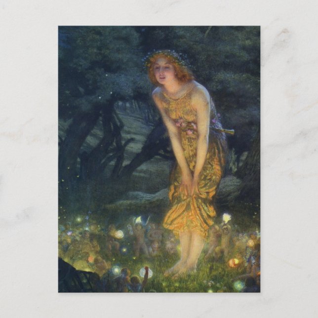 Mittelsommer Eve Postkarte (Vorderseite)