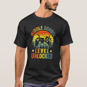 Mittelstufe freigeschaltetes Videospiel Zurück zur T-Shirt