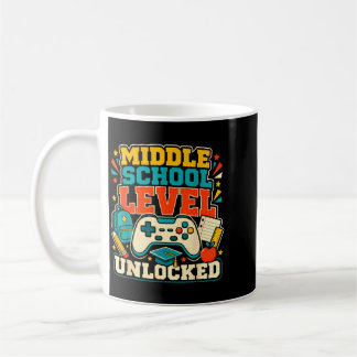 Mittelstufenschloss geknackt Gamer Girl Zurück Zu Kaffeetasse