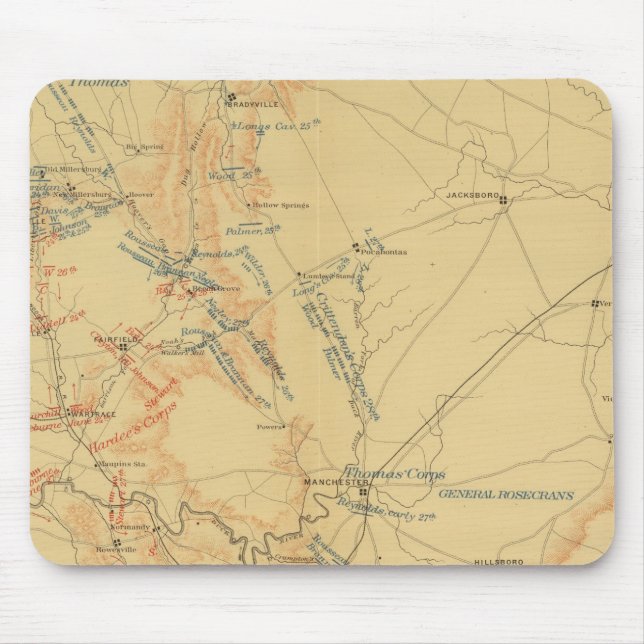 MittelTennessee-Kampagne Mousepad (Vorne)