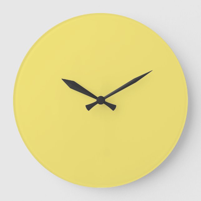 Mittelton Hellgelbe Farbe - Farbe - Farbe - Farbe Große Wanduhr (Vorderseite)