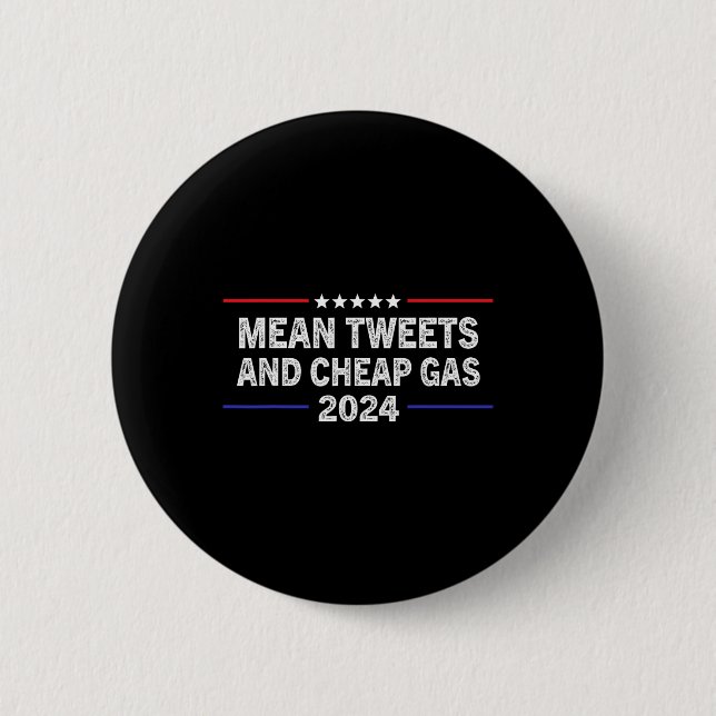 Mittelwert Tweets Billiggas  Button (Vorderseite)