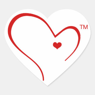 Mitten für Detroit Heft Logo-Aufkleber Herz-Aufkleber