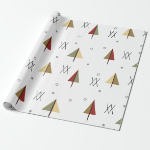 Mitten im Jahrhundert Snowy Forest Geschenkpapier