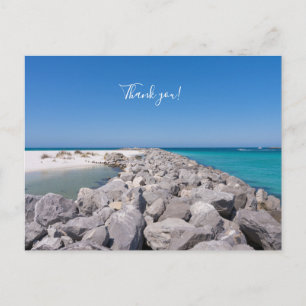 Mitten in der Muschel Island Jetty Danke, Postcard Postkarte