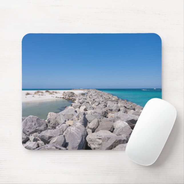 Mitten in der Muschel Jetty Mousepad (Mit Mouse)