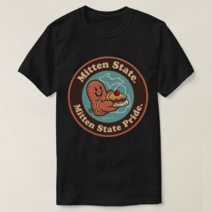 Mitten Staatsstolz_ Michigan Vintag Artwork T-Shirt