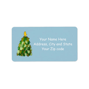 Mitten Tree Address Label Adressaufkleber