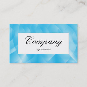 Mittenlabel - Blaue Kurven Visitenkarte