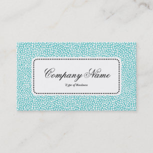 Mittenlabel v5 - Zufällige Punkte - Weiß auf Hell- Visitenkarte