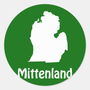 Mittenland Runder Aufkleber