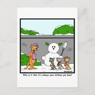 Mittens Postkarte