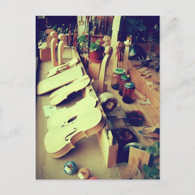 Mittenwald Violin Makers Postkarte (Vorderseite)